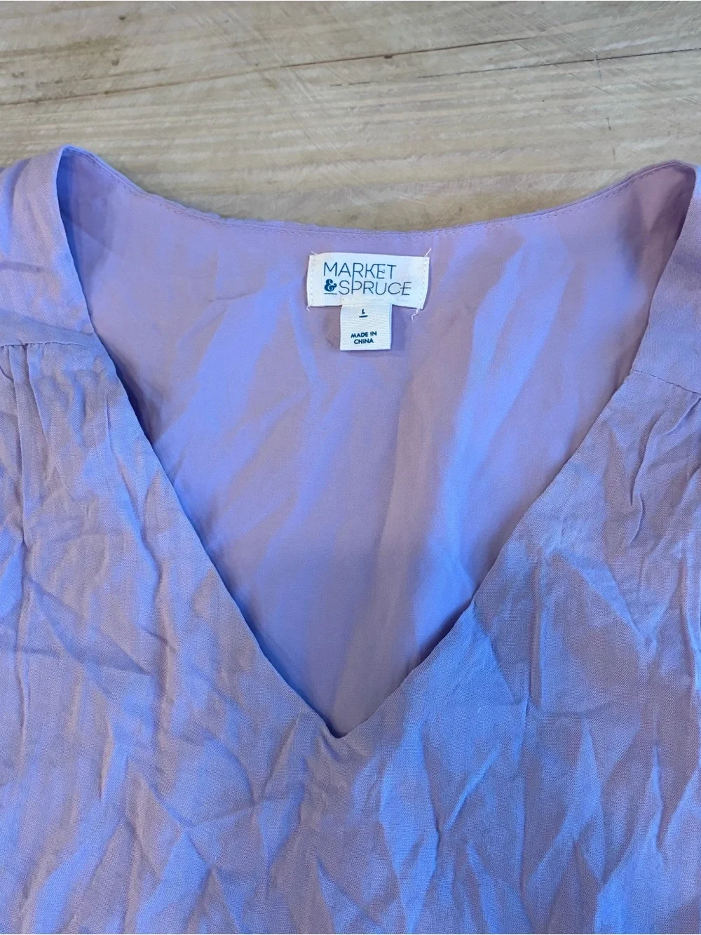 Market & Spruce Lavender Tiered Cotton Dress